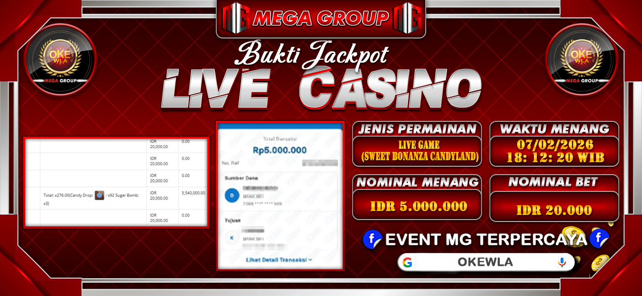 Bukti JP situs Okewla hari Sabtu, 07 Februari 2026